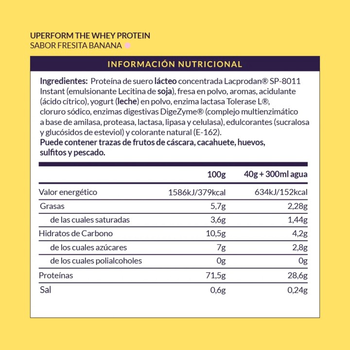 THE WHEY STRONG UPERFORM FRESITA BANANA